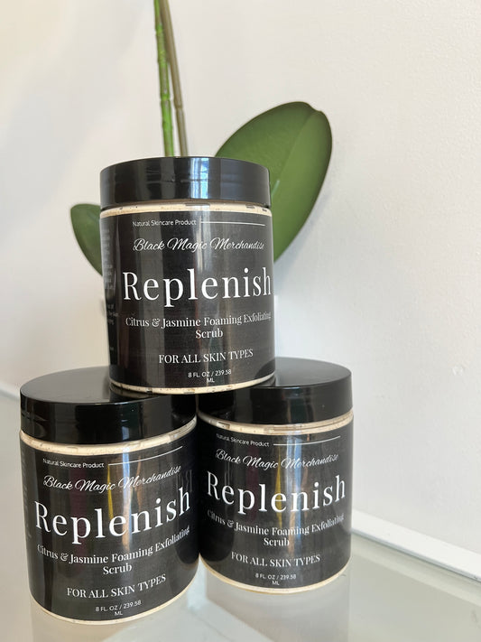 "Replenish" Citrus & Jasmine Foaming Exfoliating Scrub