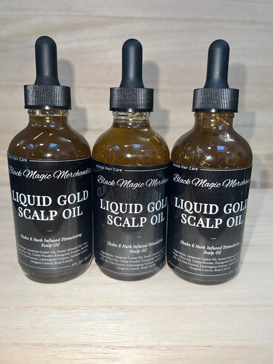 "Liquid Gold" Chebe & Herb Infused Scalp Oil